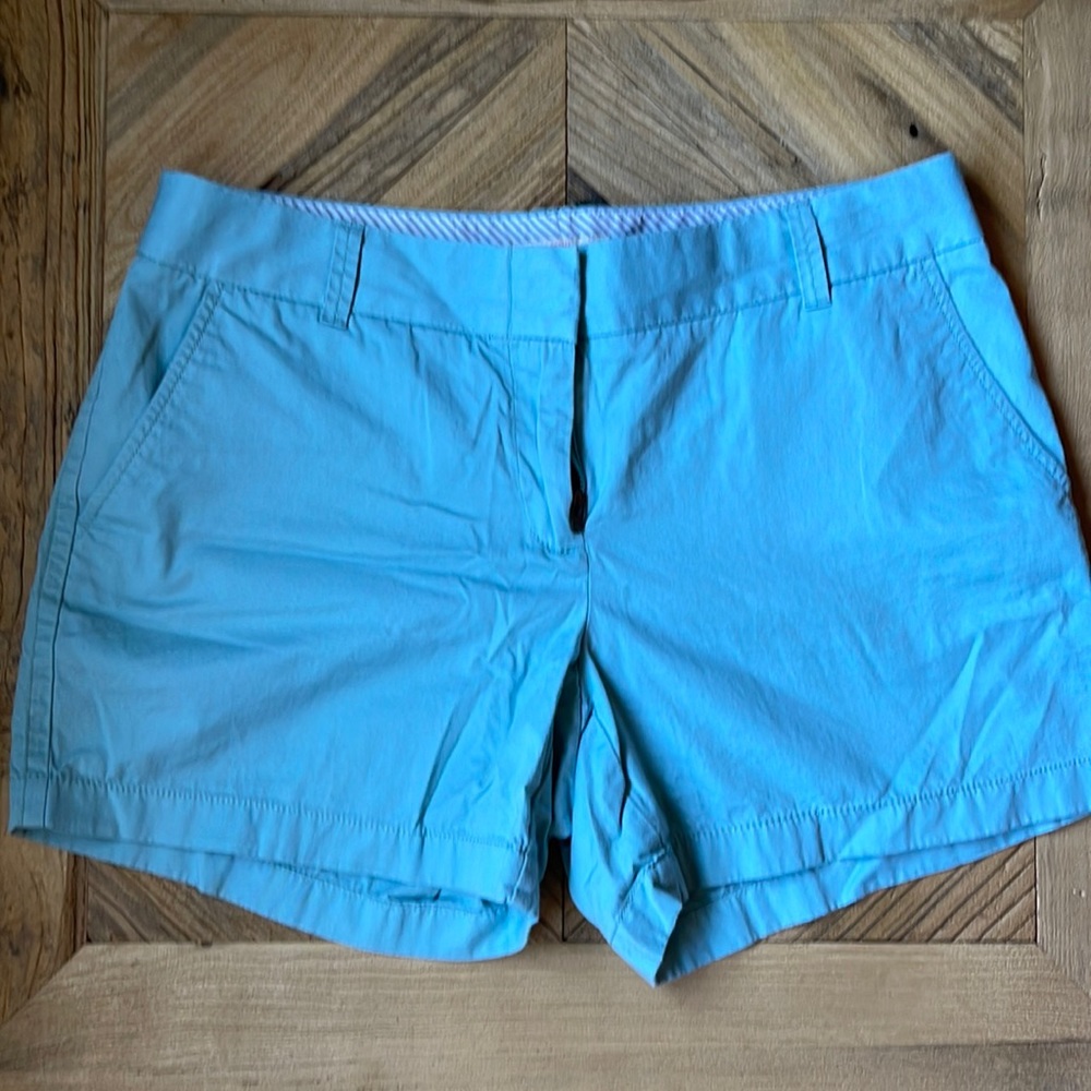 J Crew Factory broken in chino shorts